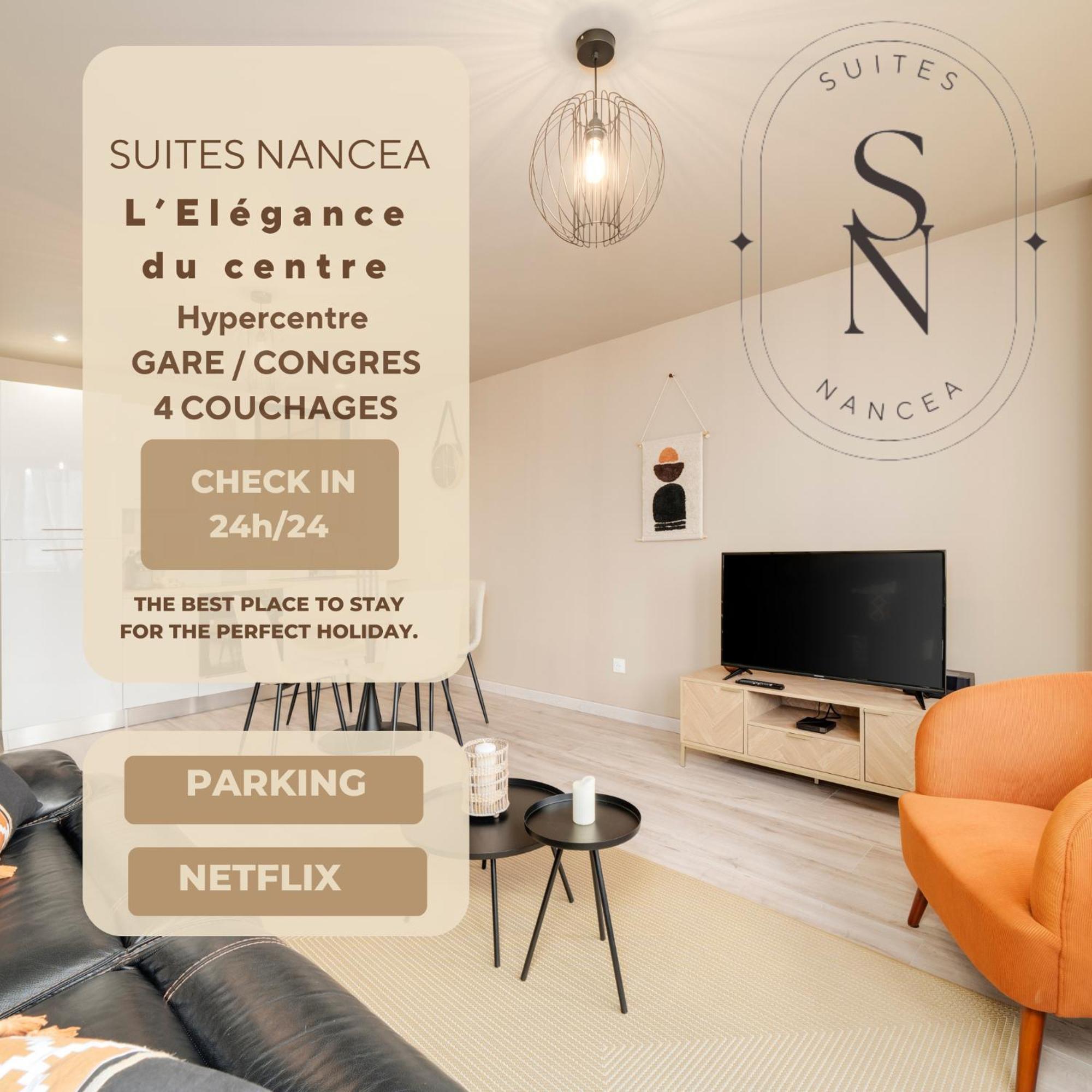 L'Elegance Du Centre - Nancy Gare Congres - Parking - T3 Apartment Exterior foto
